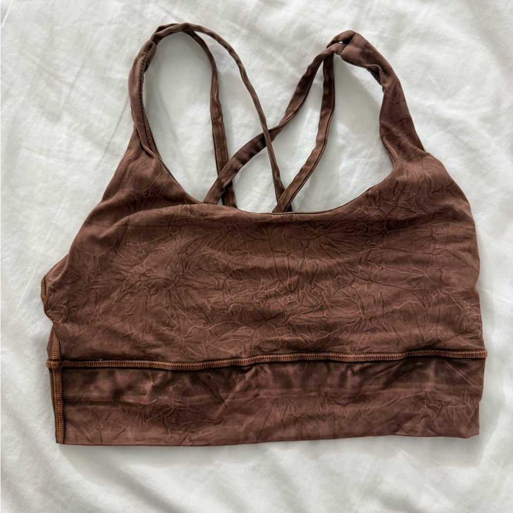 Lululemon Brown Strappy Women's Sports Bra - Comfort Support size 6